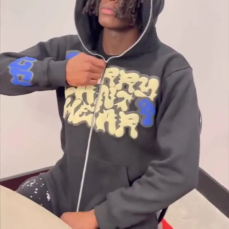 "Sorry Can't Hear" Zip Up Hoodie